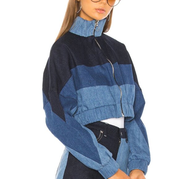 Revolve x Chloe Denim Track Jacket and Shorts - Picture 15 of 16